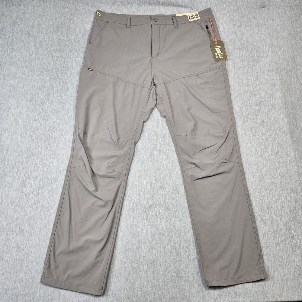 Howler Bros Pants Mens 40x32 Shoalwater Tech Pants Grayling Gray Nylon Stretch